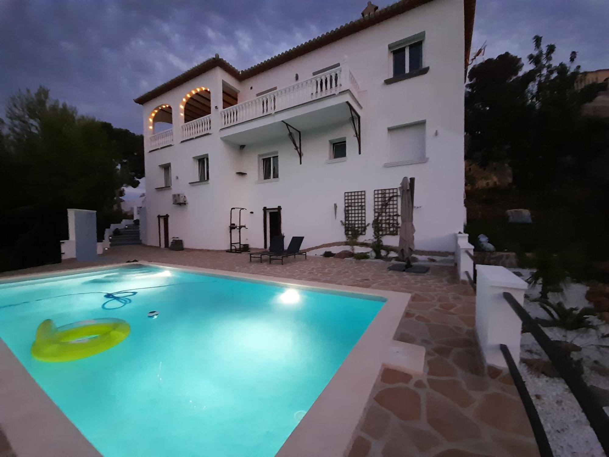 Villa"Kacper"Cerca De Gandia ,Con Vistas Al Mar Y Montanas ,Piscina 8-10 Personas Ador Exterior foto